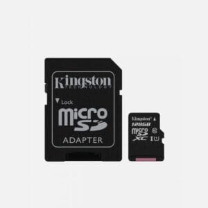 Kingston 128GB Canvas Select Plus micro SD Card (SDXC) + SD Adapter - 100MB/s