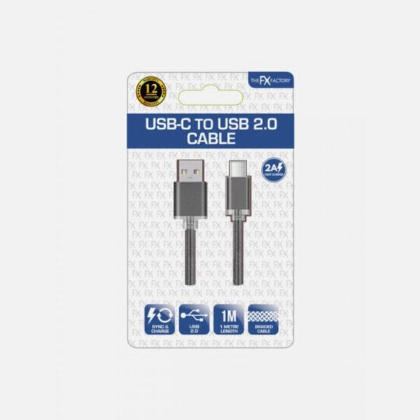 The FX Factory Type-C to USB Data Sync / Charging Cable