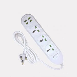 TB-T16 Mini Power Extension Socket (White) 1.8 Meters