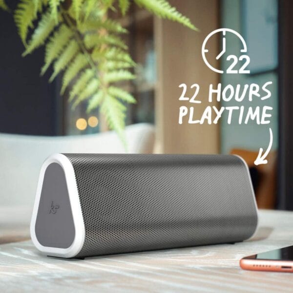 KitSound BoomBar 50 Bluetooth Speaker – Wireless Portable Speaker with IP67 Waterproof Rating and 22 Hours Play Time