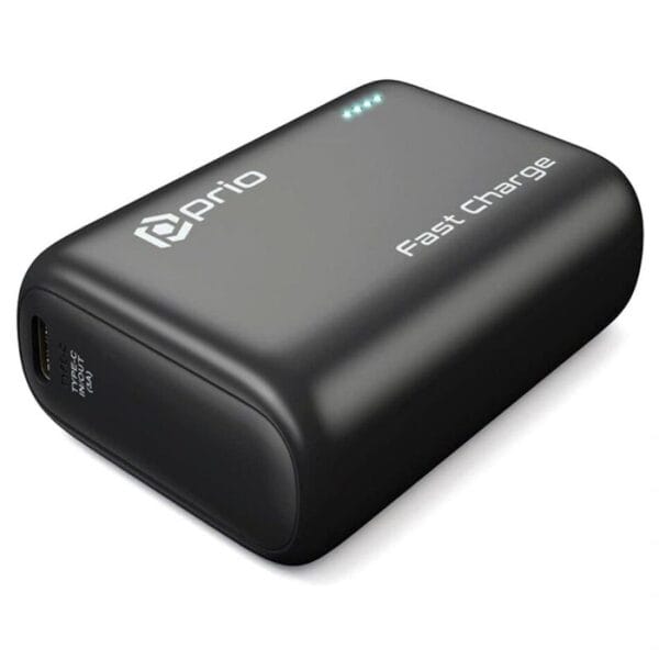 PRIO FAST CHARGE QUICK CHARGE & PD POWER BANK – 10000MAH – BLACK