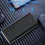 VEN-DENS Power Bank 20000mAh, Portable Charger 22.5W Dual Port USB & USB C Power Bank Fast Charging