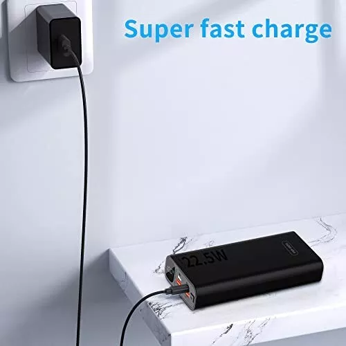 VEN-DENS Power Bank 20000mAh, Portable Charger 22.5W Dual Port USB & USB C Power Bank Fast Charging